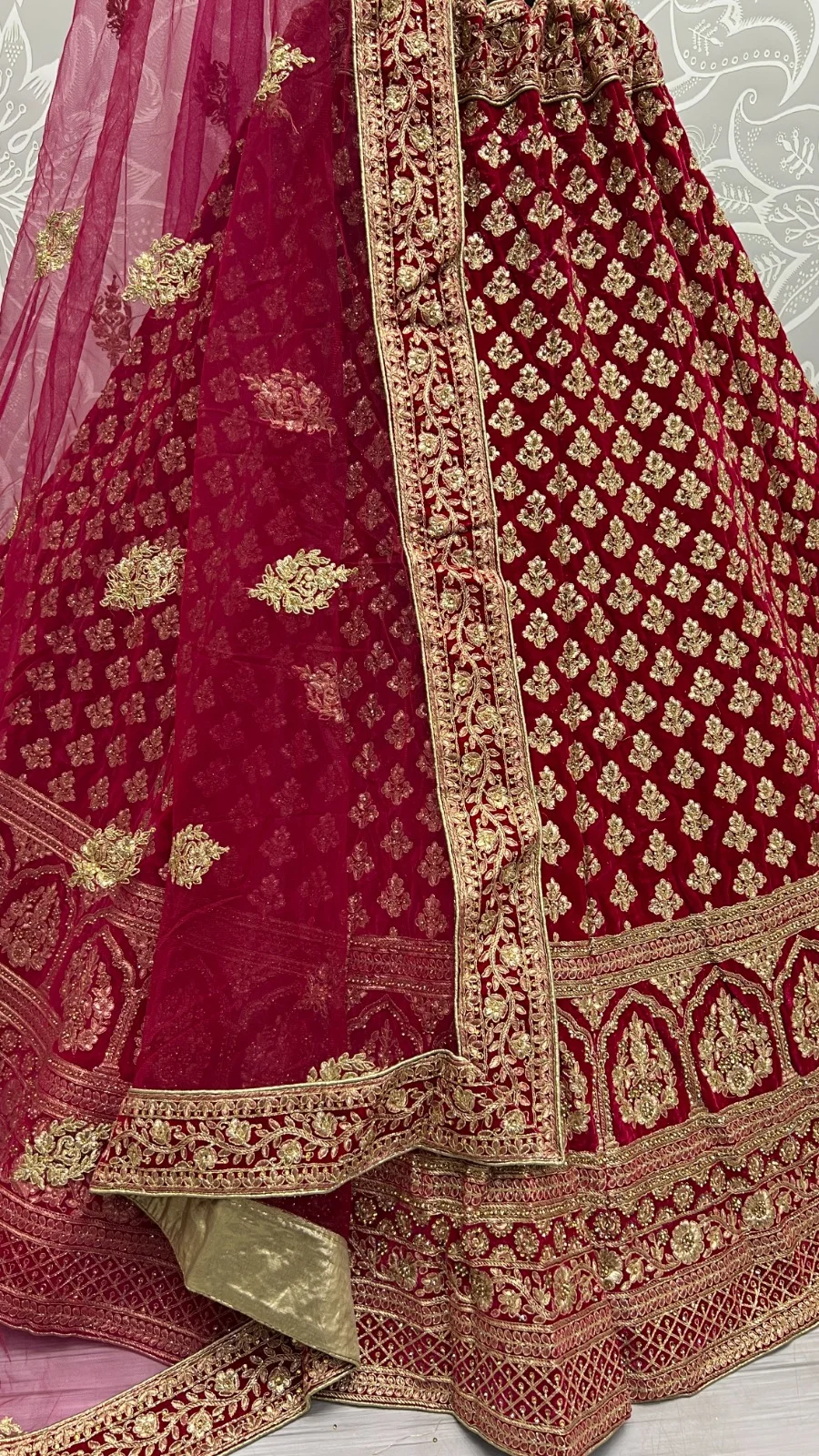 Designer Velvet Lehenga Choli Collection 2450