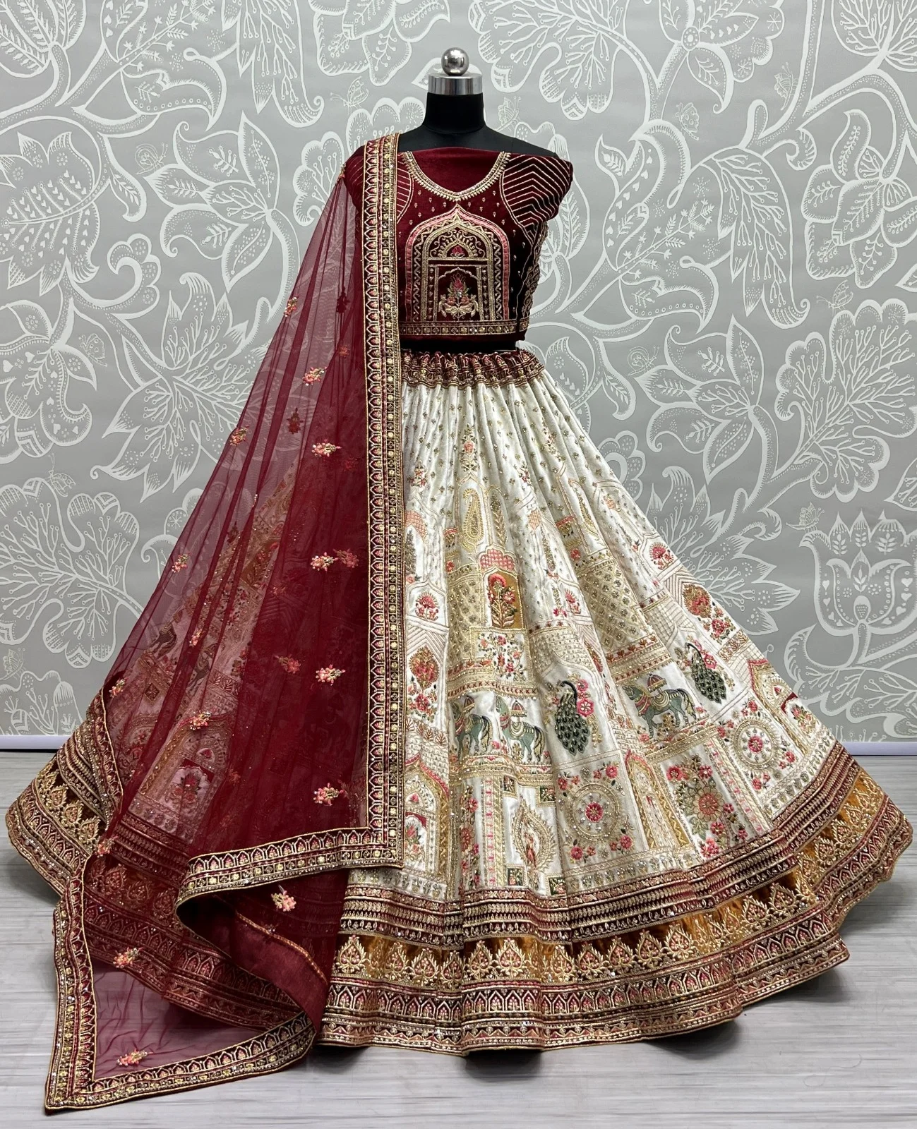 Designer Velvet Lehenga Choli Collection 2466