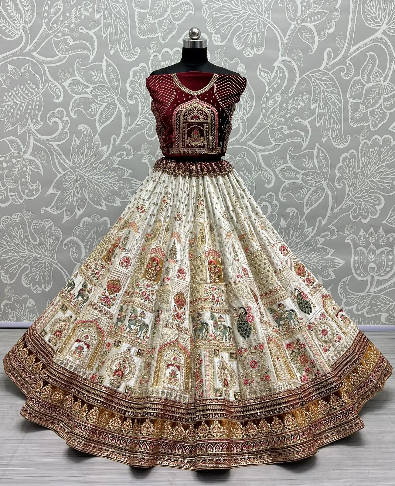 Designer Velvet Lehenga Choli Collection 2466