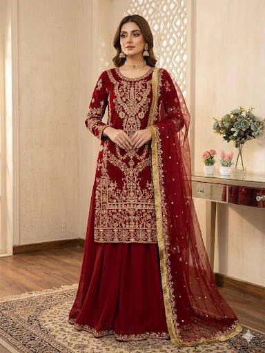 Designer Wedding Wear Palazzo Suit Collection