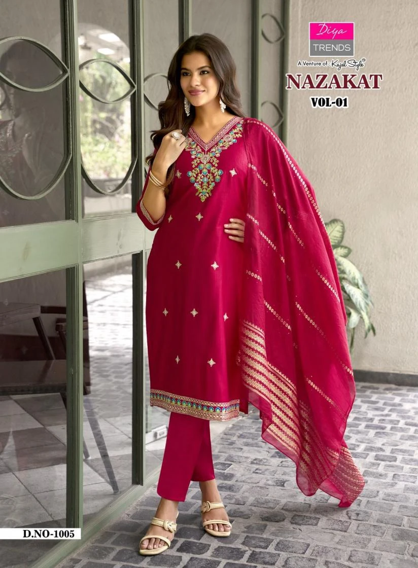 DIYA TRENDS Nazakat Straight Suit