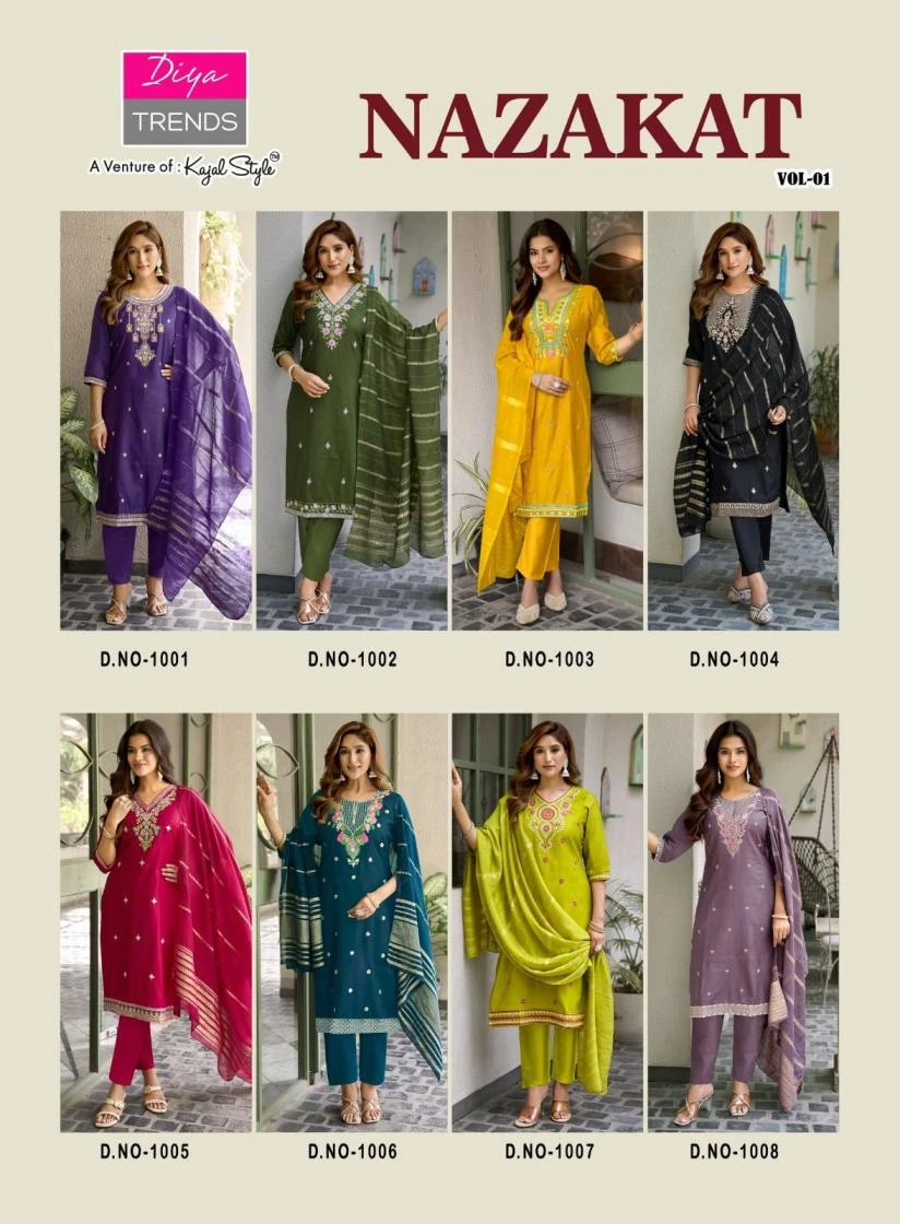 DIYA TRENDS Nazakat Straight Suit