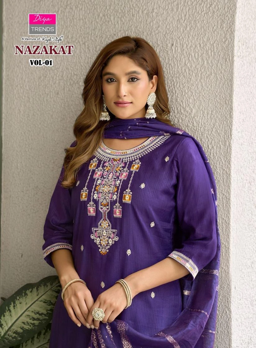 DIYA TRENDS Nazakat Straight Suit