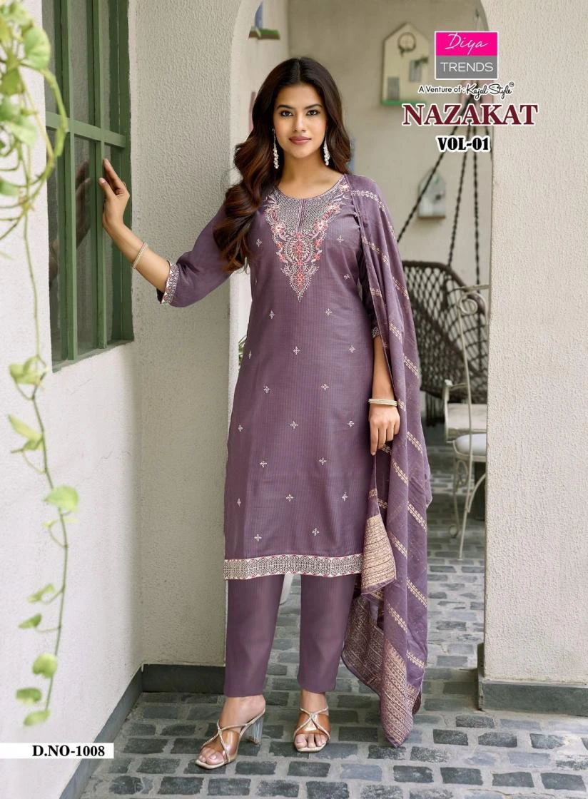 DIYA TRENDS Nazakat Straight Suit