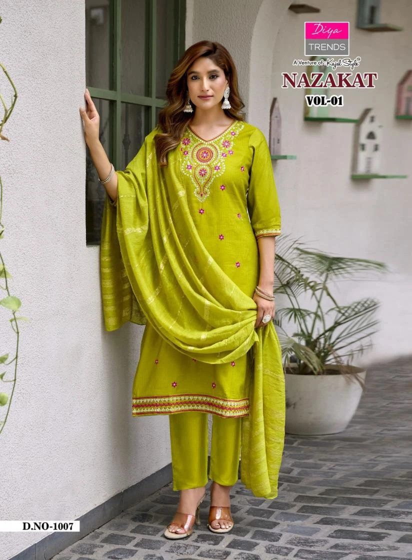 DIYA TRENDS Nazakat Straight Suit