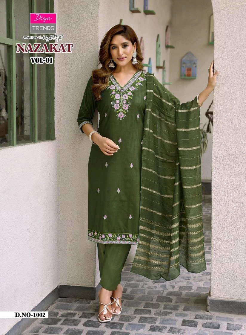 DIYA TRENDS Nazakat Straight Suit