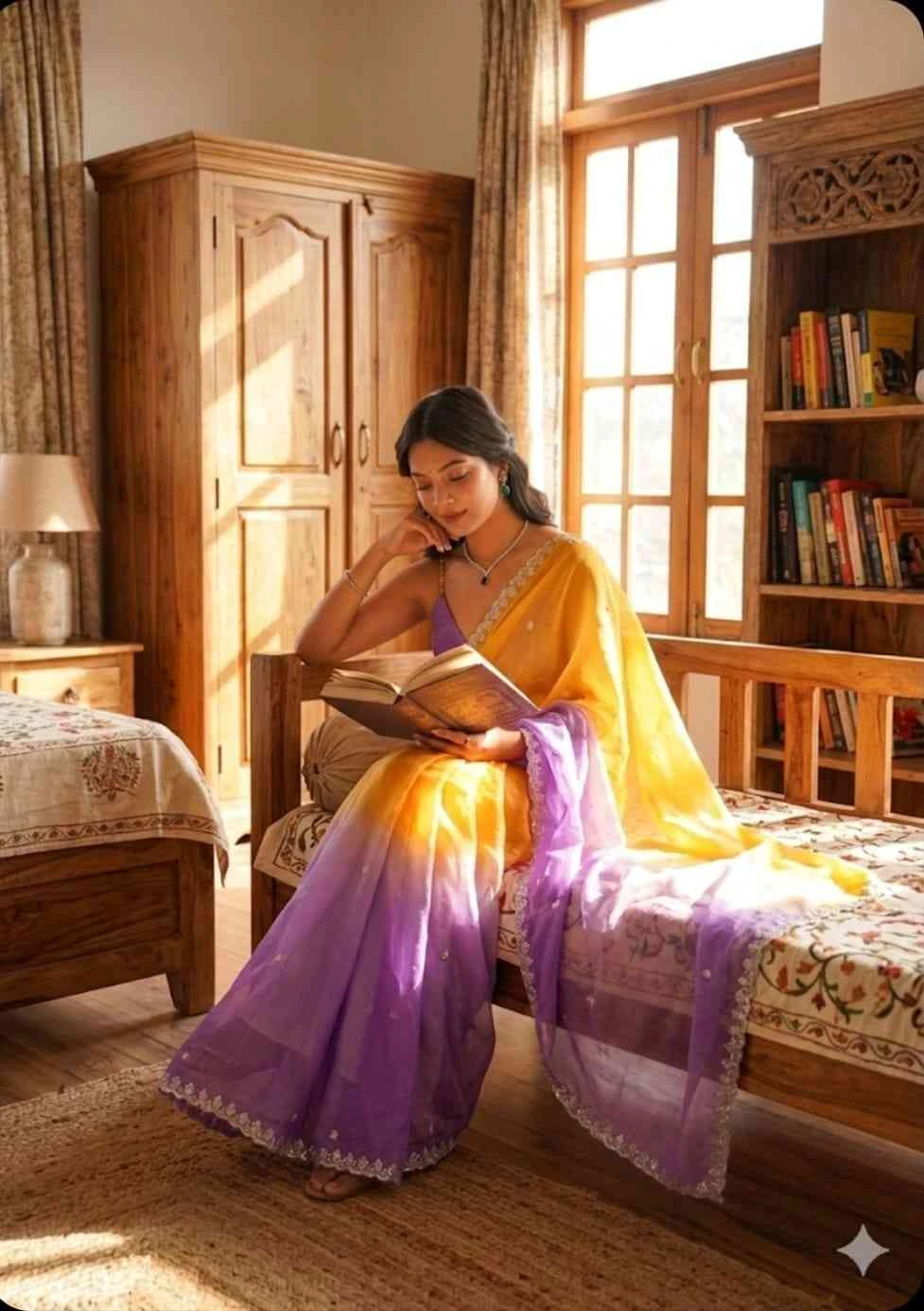 Ds 768 Space Silk Sequence Worked Saree Collection