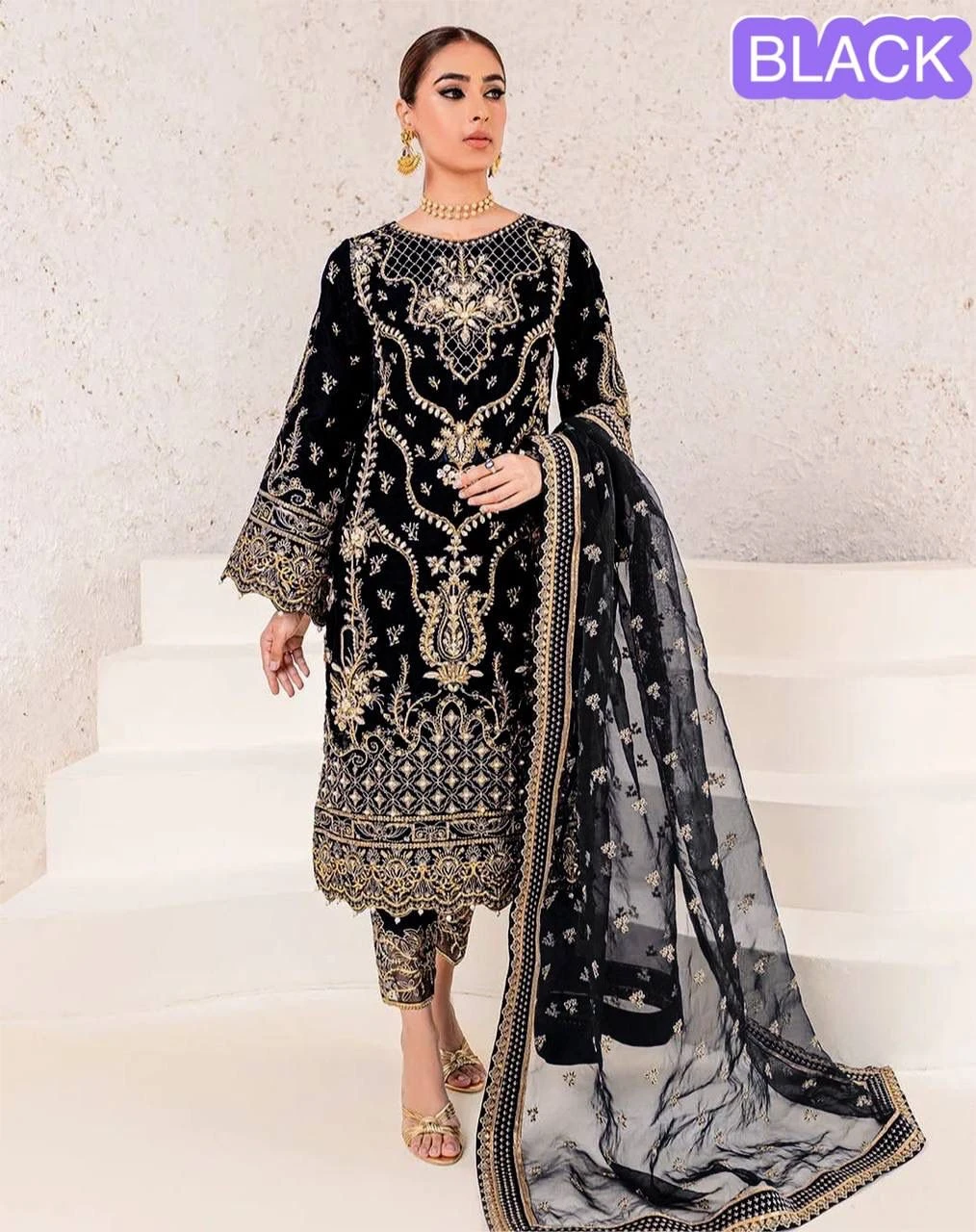Eid Collection Chinon Silk Suit