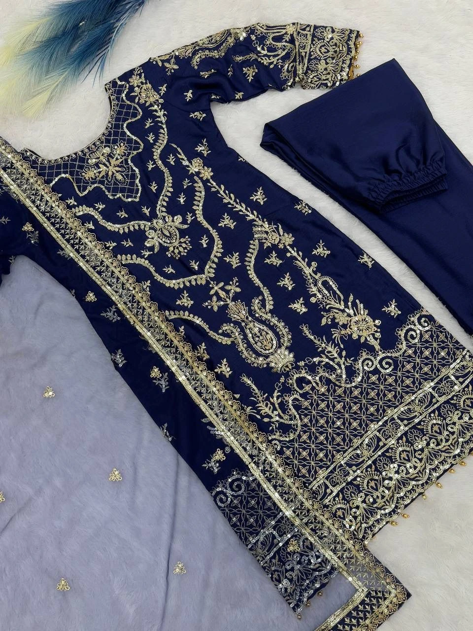 Eid Collection Chinon Silk Suit