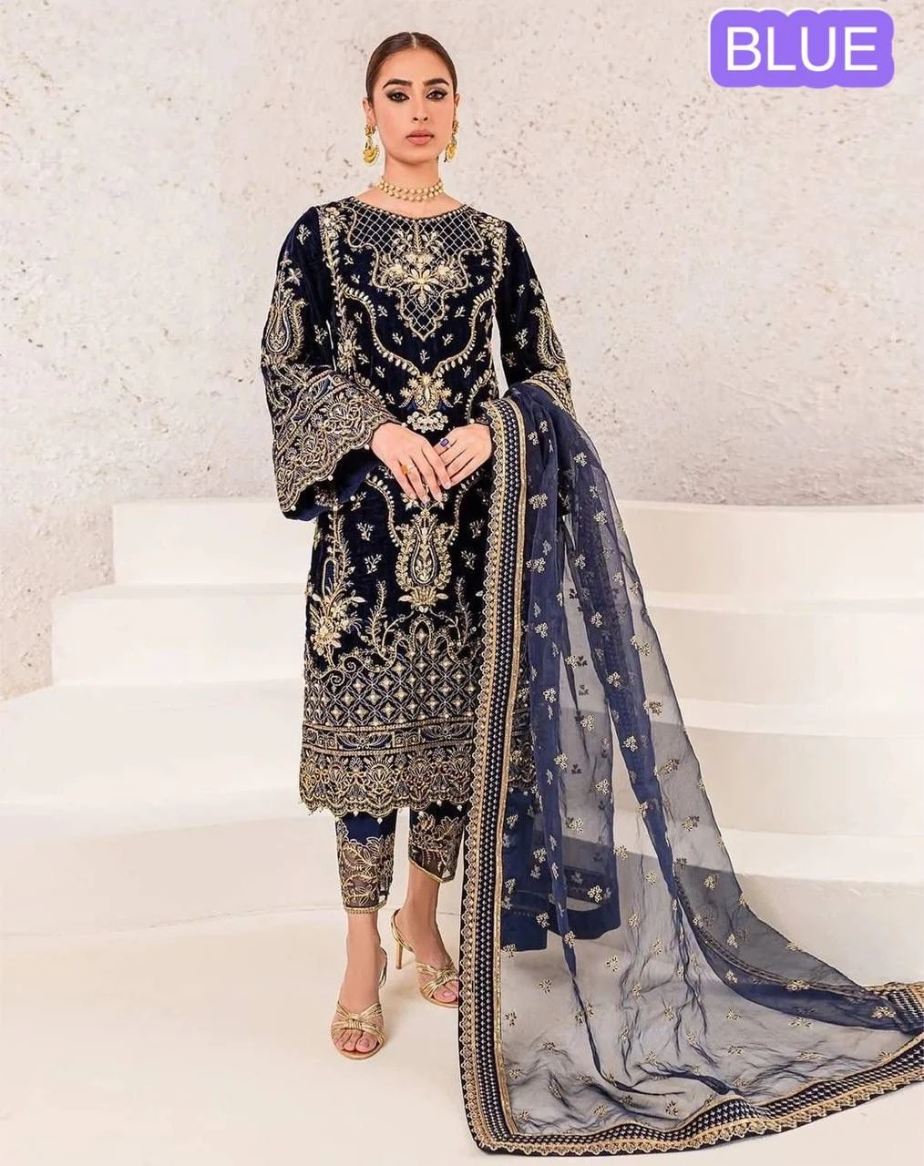 Eid Collection Chinon Silk Suit