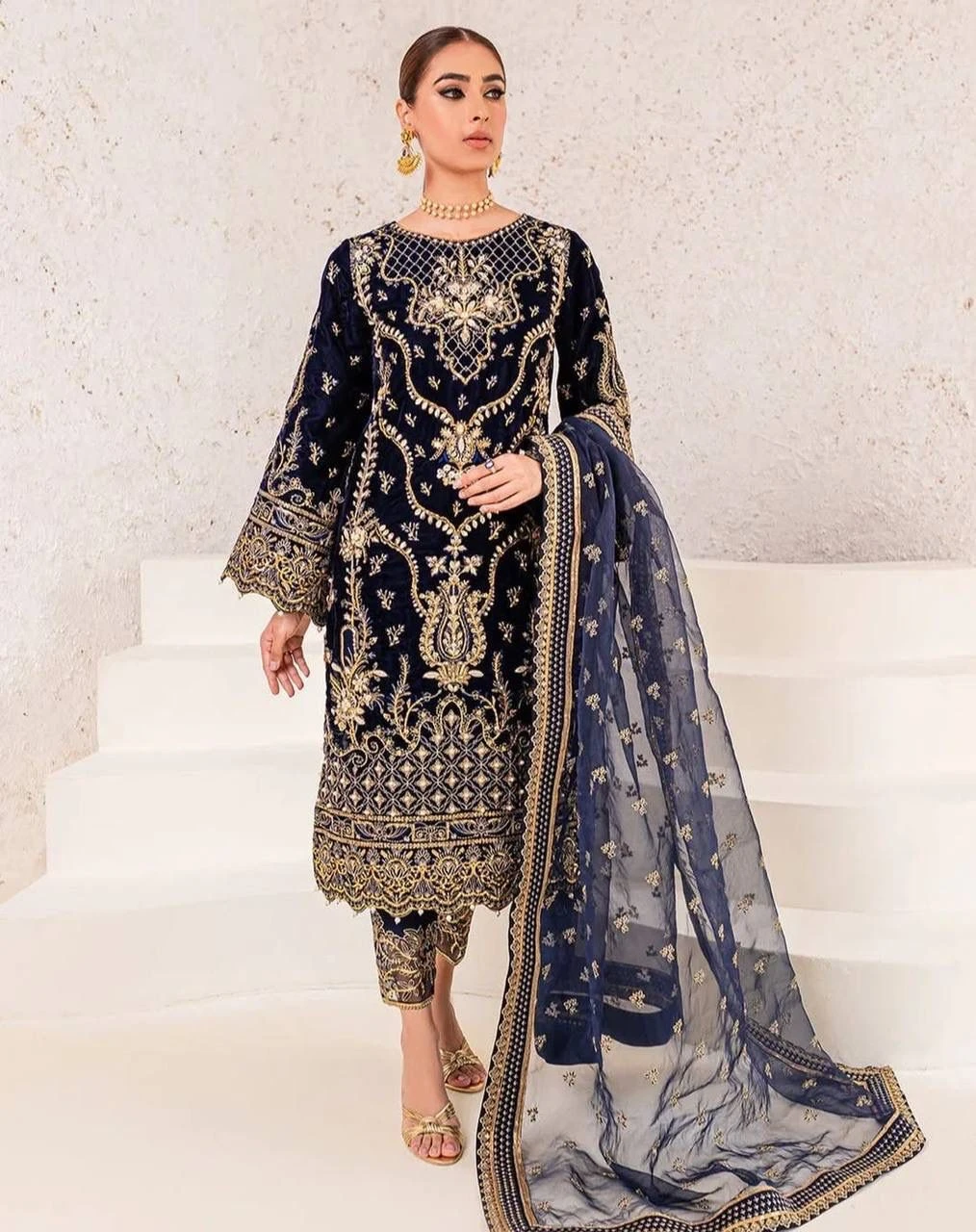 Eid Collection Chinon Silk Suit