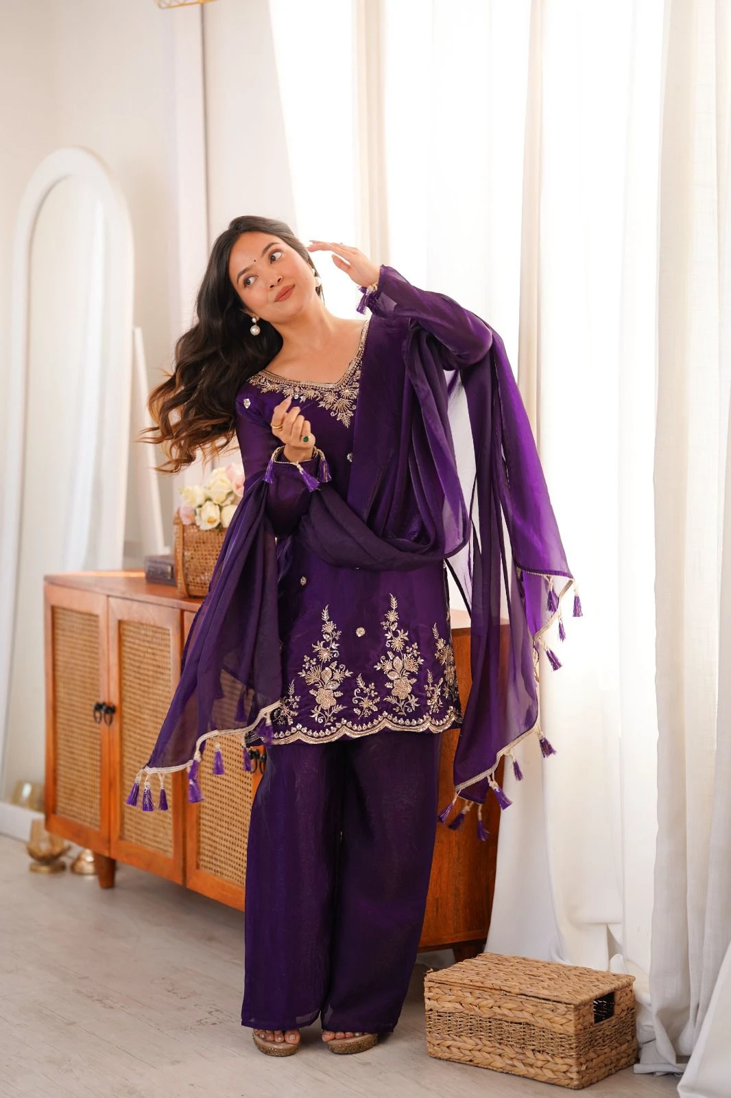 Ethnic Dress Collection Fendi Silk Suit
