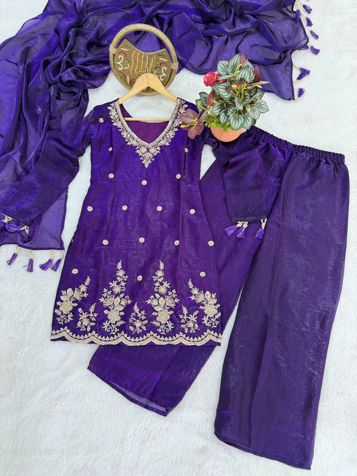 Ethnic Dress Collection Fendi Silk Suit