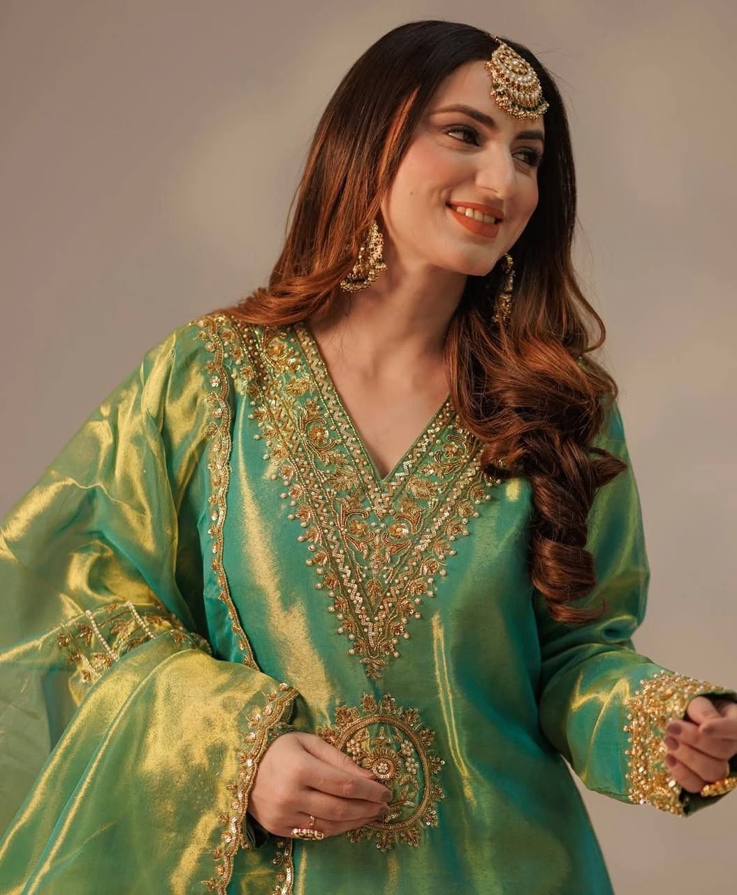 Fancy Embroidery Work Top Plazzo With Dupatta