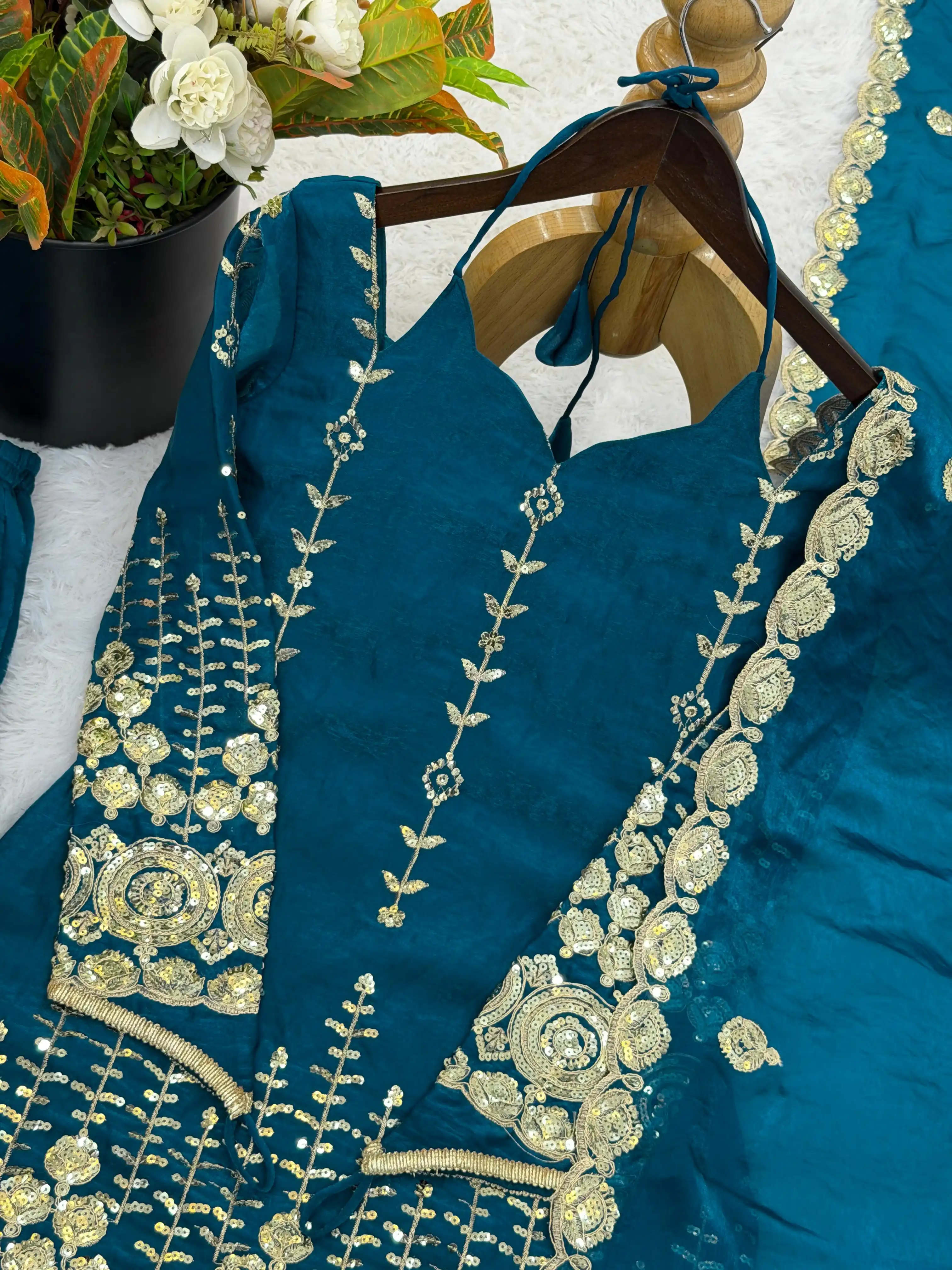 Fendy Silk Sharara Palazzo Set
