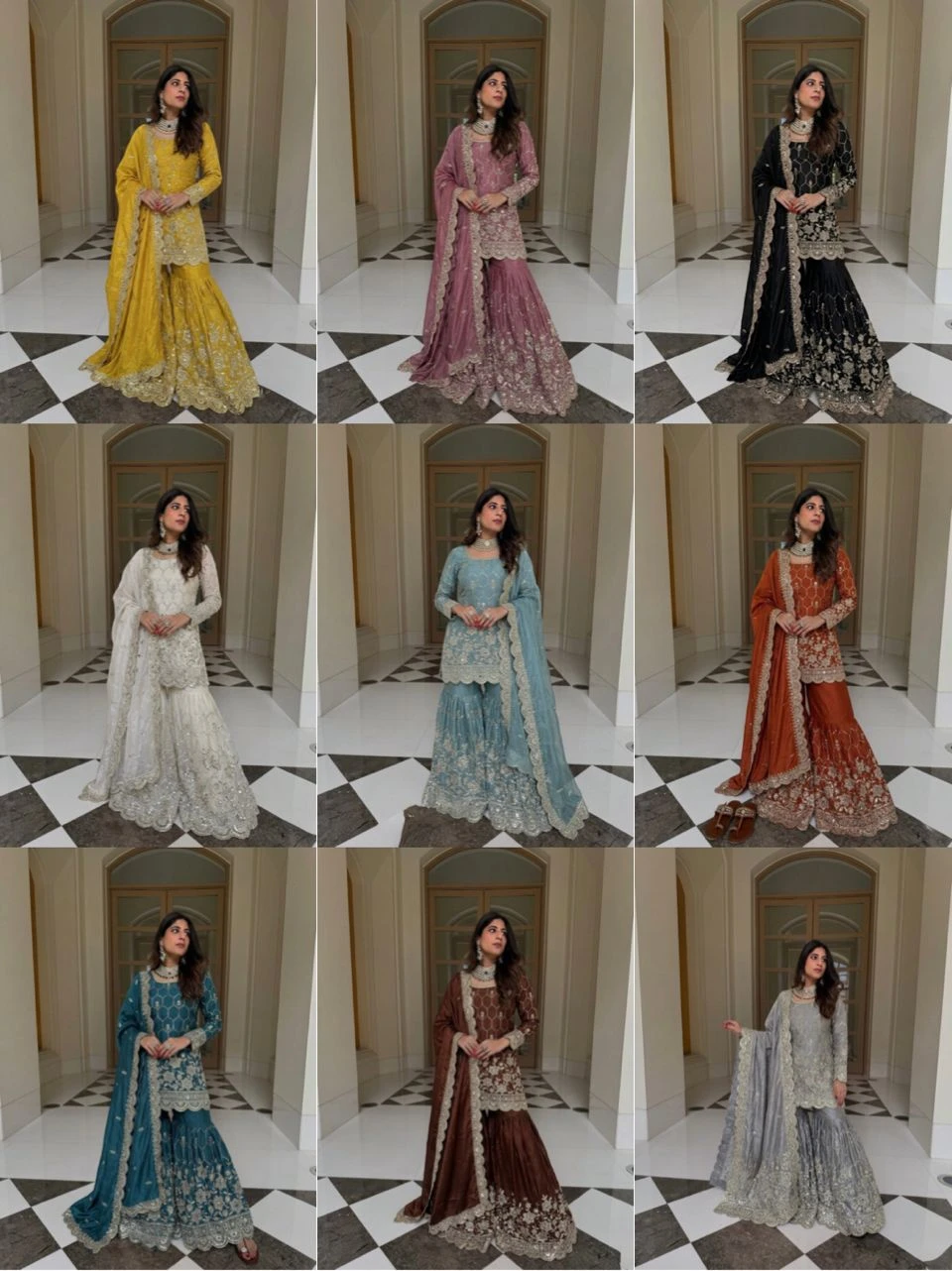 GMY Silk Sharara Collection