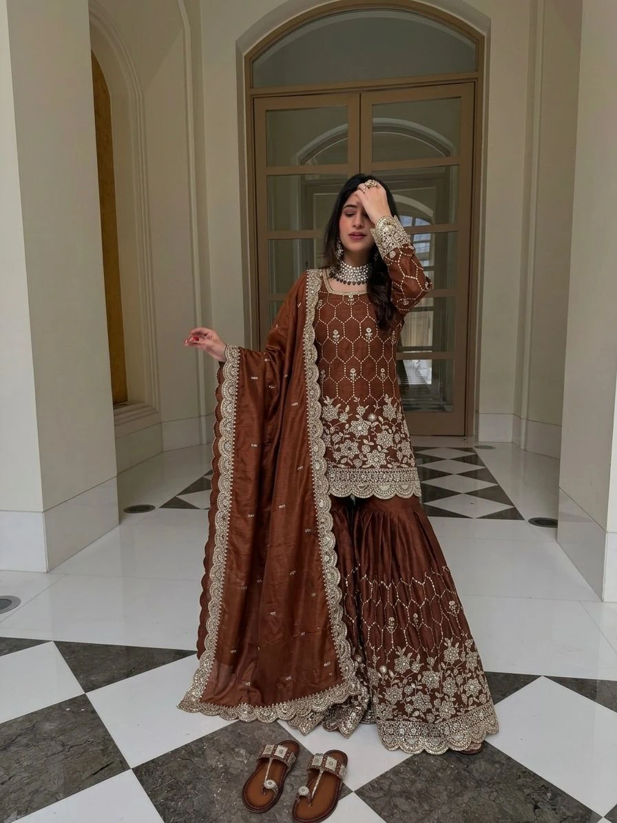 GMY Silk Sharara Collection