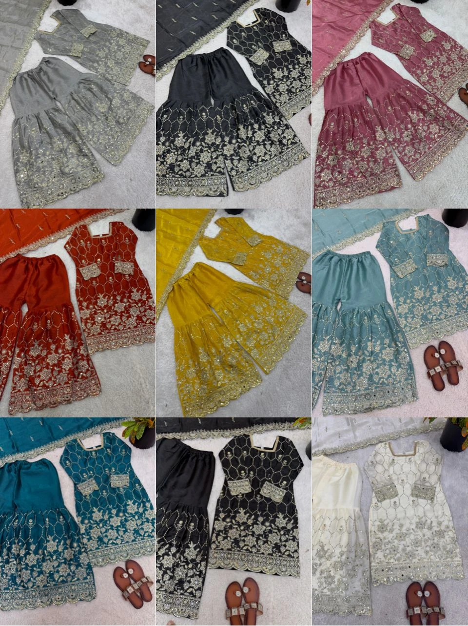 GMY Silk Sharara Collection