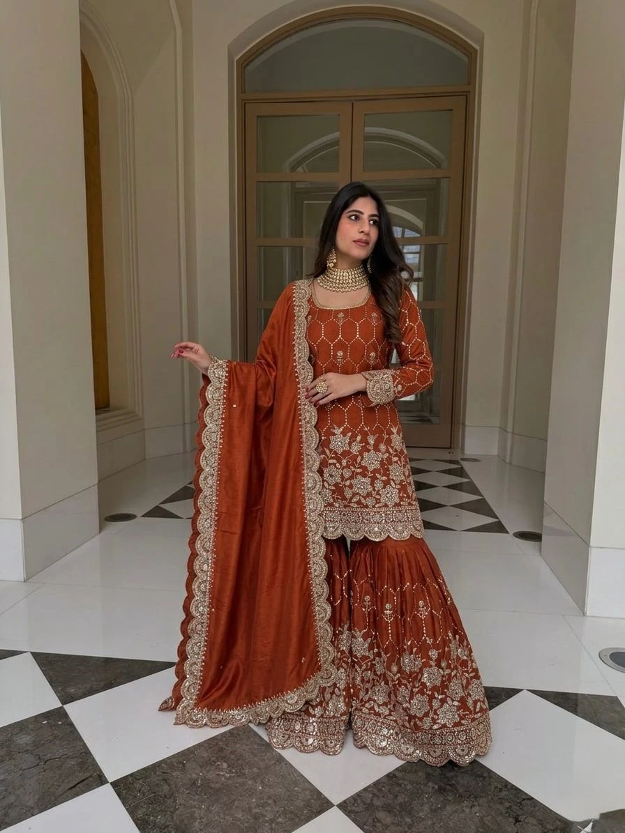 GMY Silk Sharara Collection