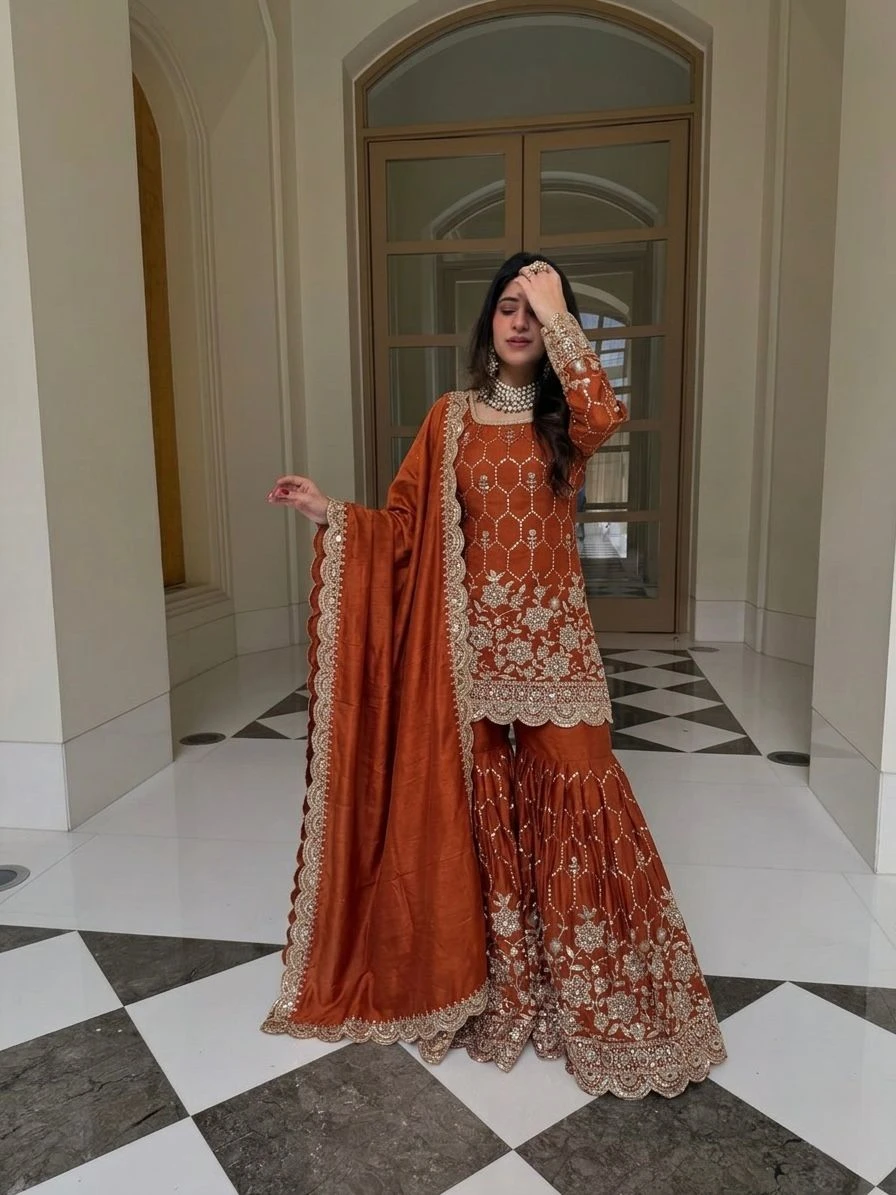 GMY Silk Sharara Collection