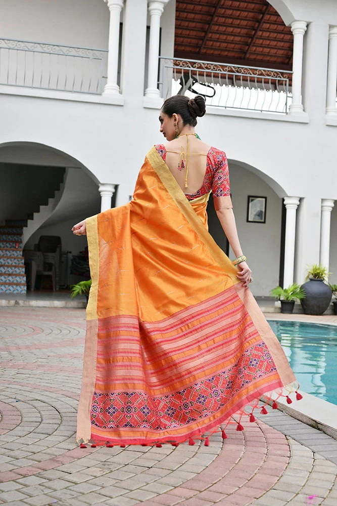 Jf 3210 Khadi Raw Silk Zari Woven Traditional Saree Collection