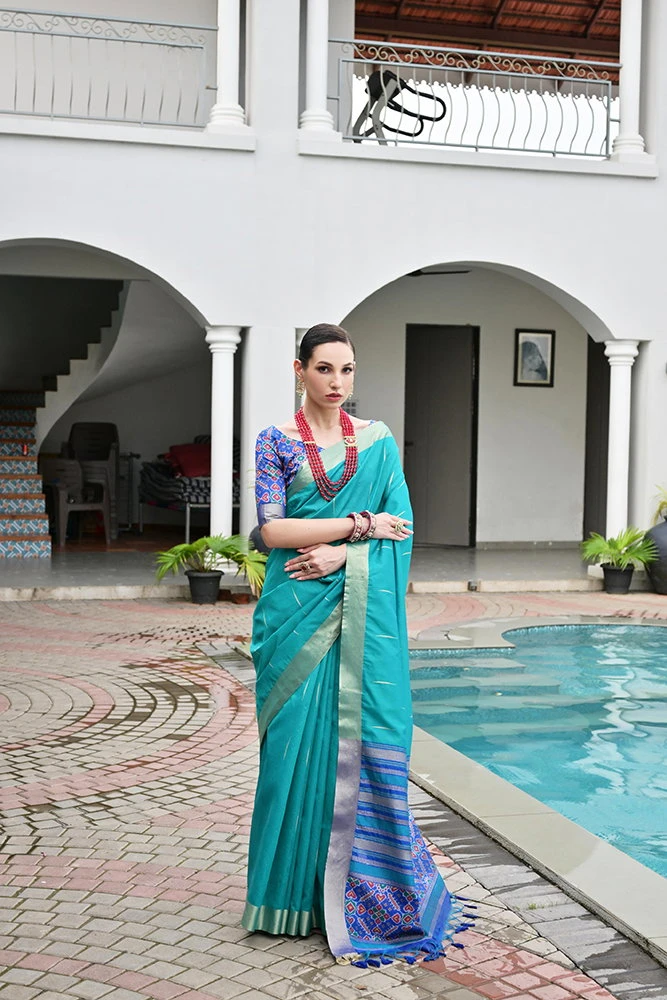 Jf 3210 Khadi Raw Silk Zari Woven Traditional Saree Collection