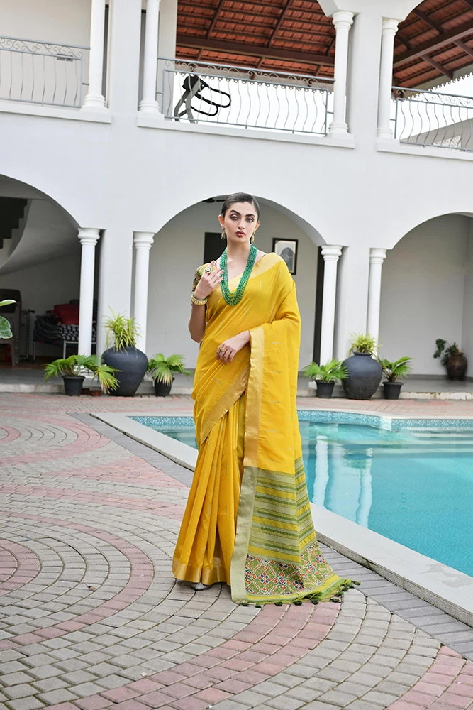 Jf 3210 Khadi Raw Silk Zari Woven Traditional Saree Collection