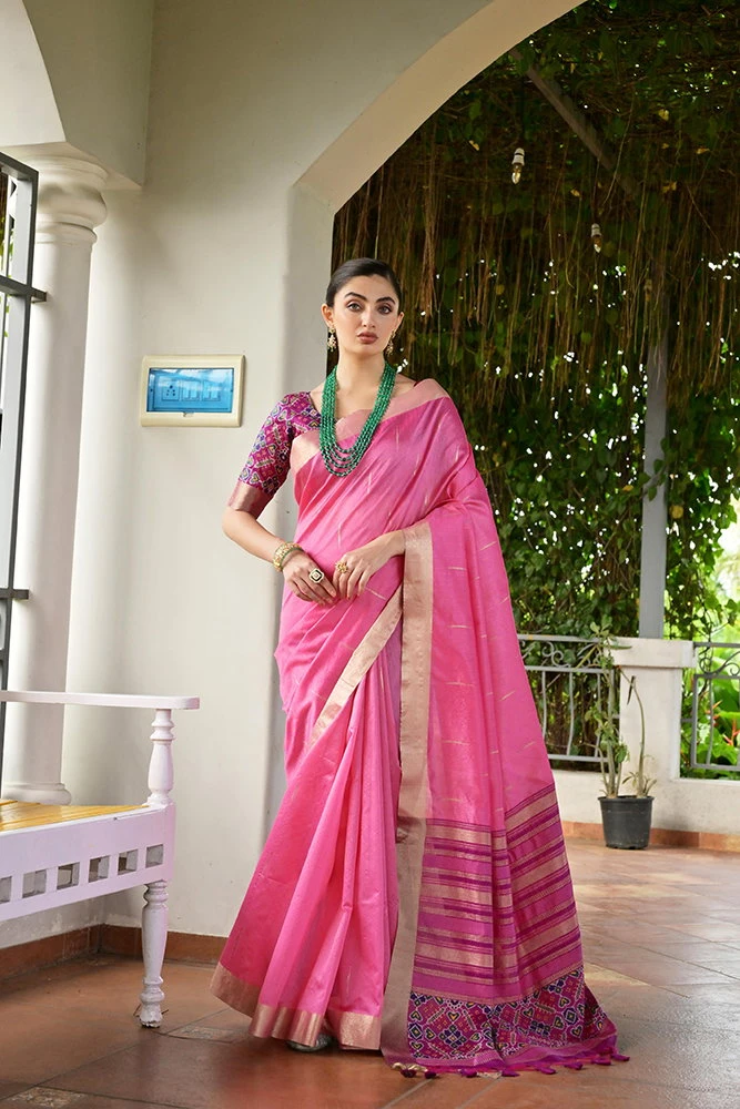Jf 3210 Khadi Raw Silk Zari Woven Traditional Saree Collection