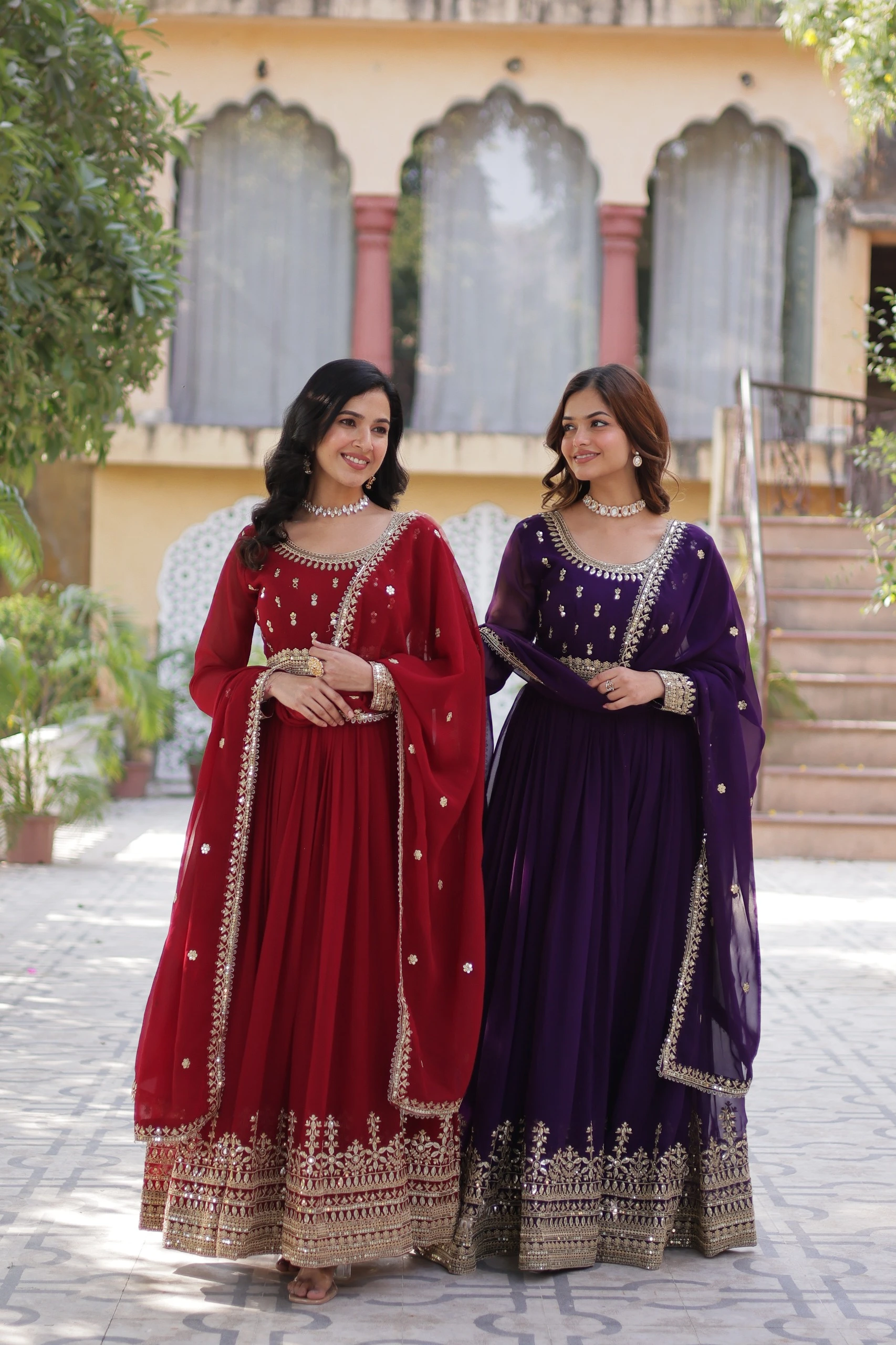 KA-1144 Premium Designer Gown With Dupatta