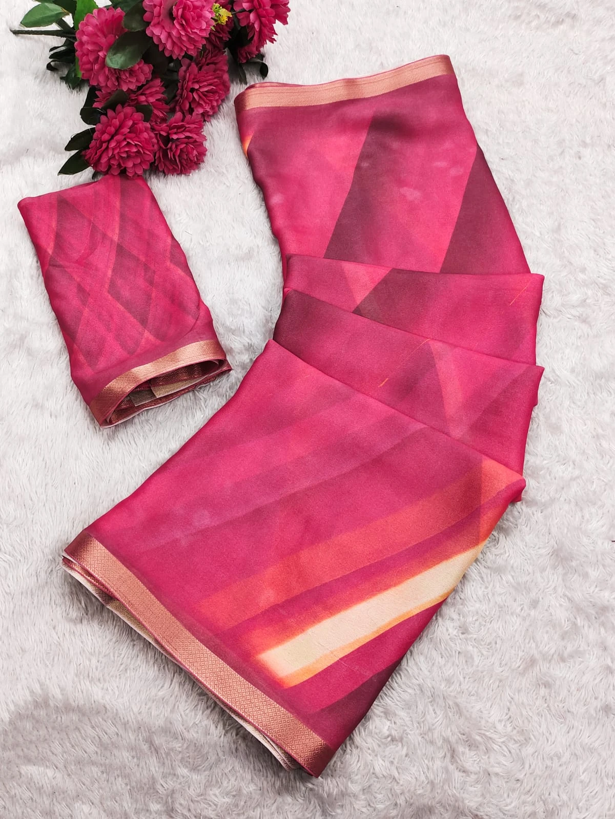 Kashvi Rangeela Vol 1 Dull Moss Printed Saree