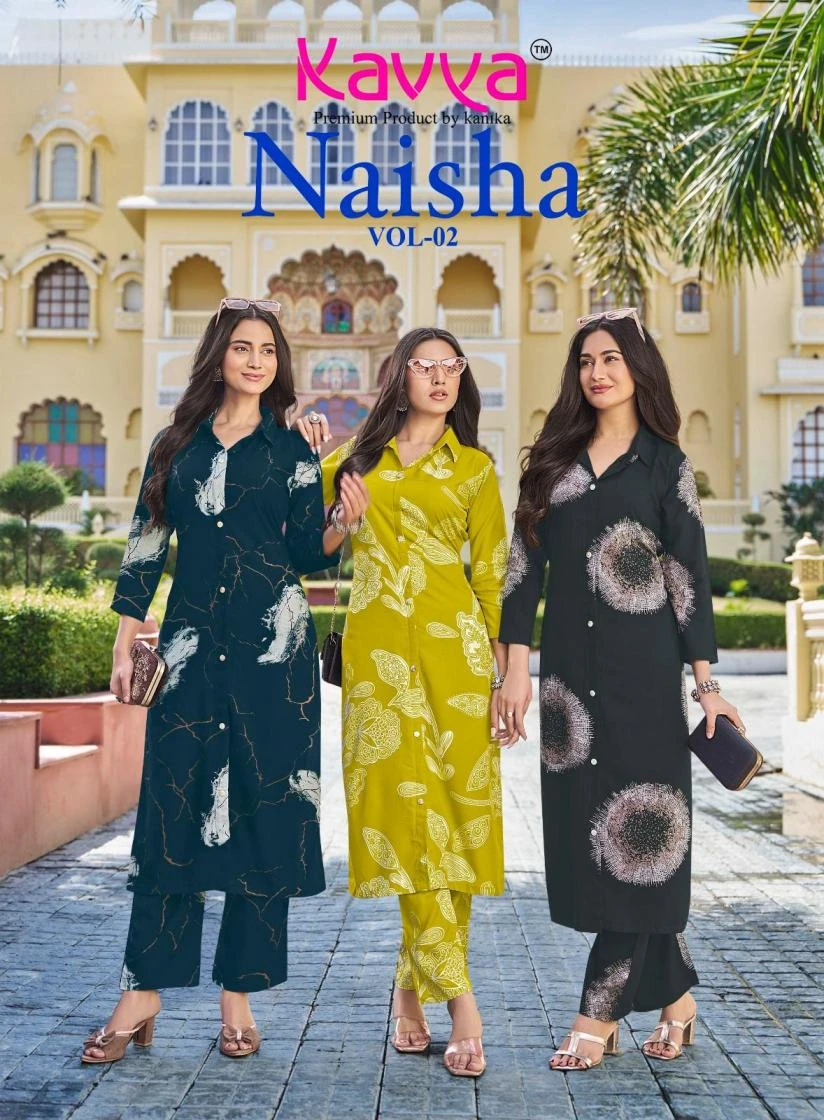 Kavya Naisha Vol 2 Premium Rayon Cord Set