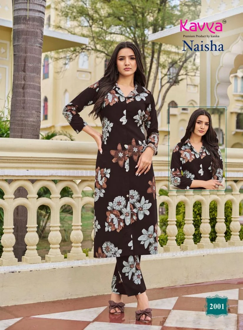 Kavya Naisha Vol 2 Premium Rayon Cord Set