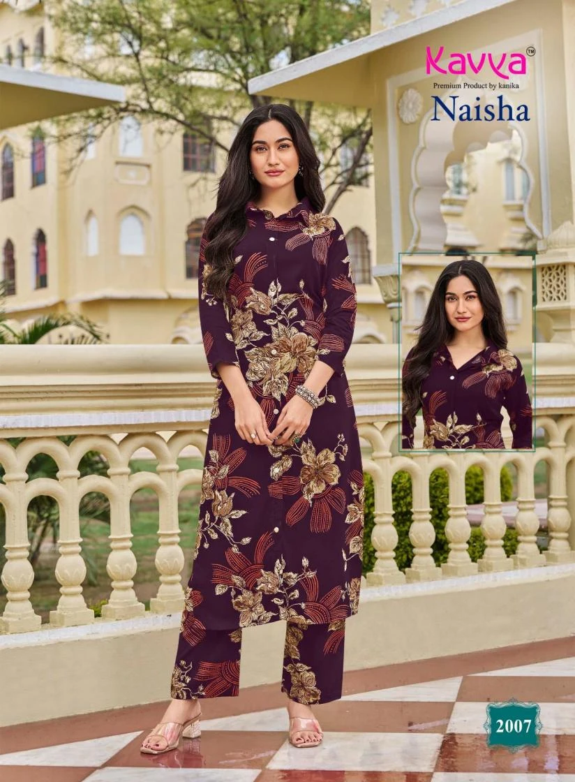 Kavya Naisha Vol 2 Premium Rayon Cord Set