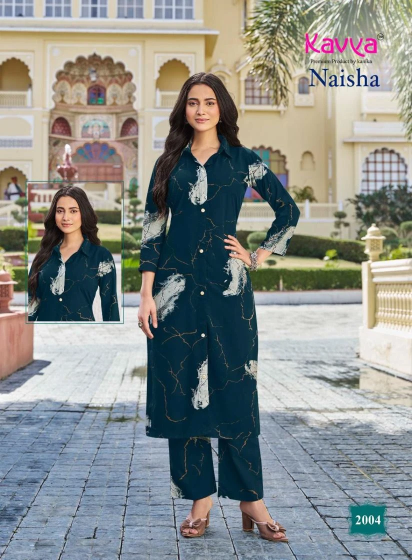 Kavya Naisha Vol 2 Premium Rayon Cord Set