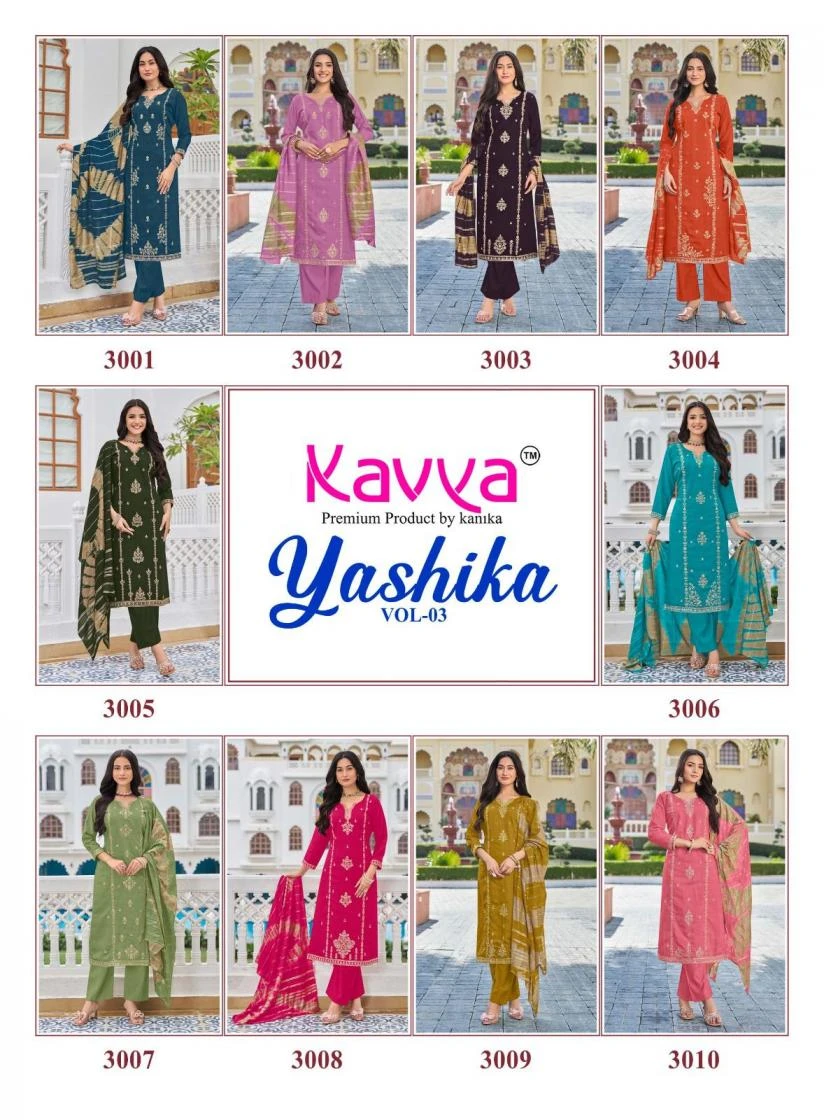 KAVYA YASHIKA Vol 3 Straight Cut Suit