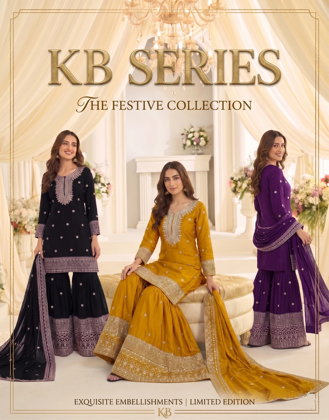 KB Boutique Sharara Collection KB 3323