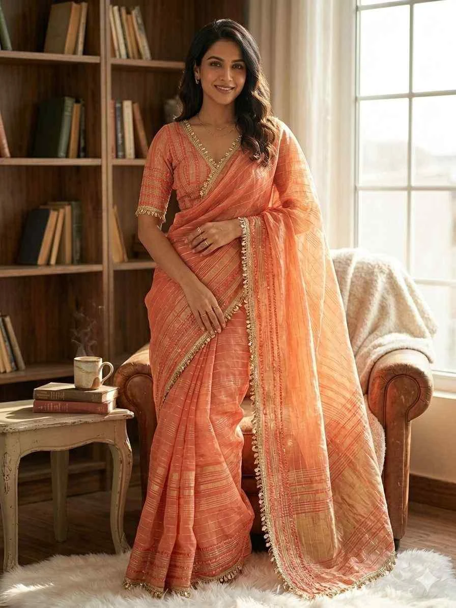 Kc 2126 Soft Tissue Silk Sequence Premium Saree Collection