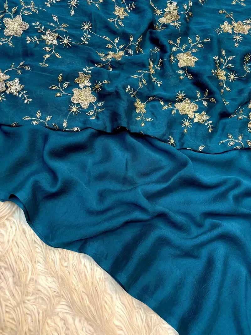 Kc 215 Crush Rangoli Premium Designer Saree Collection