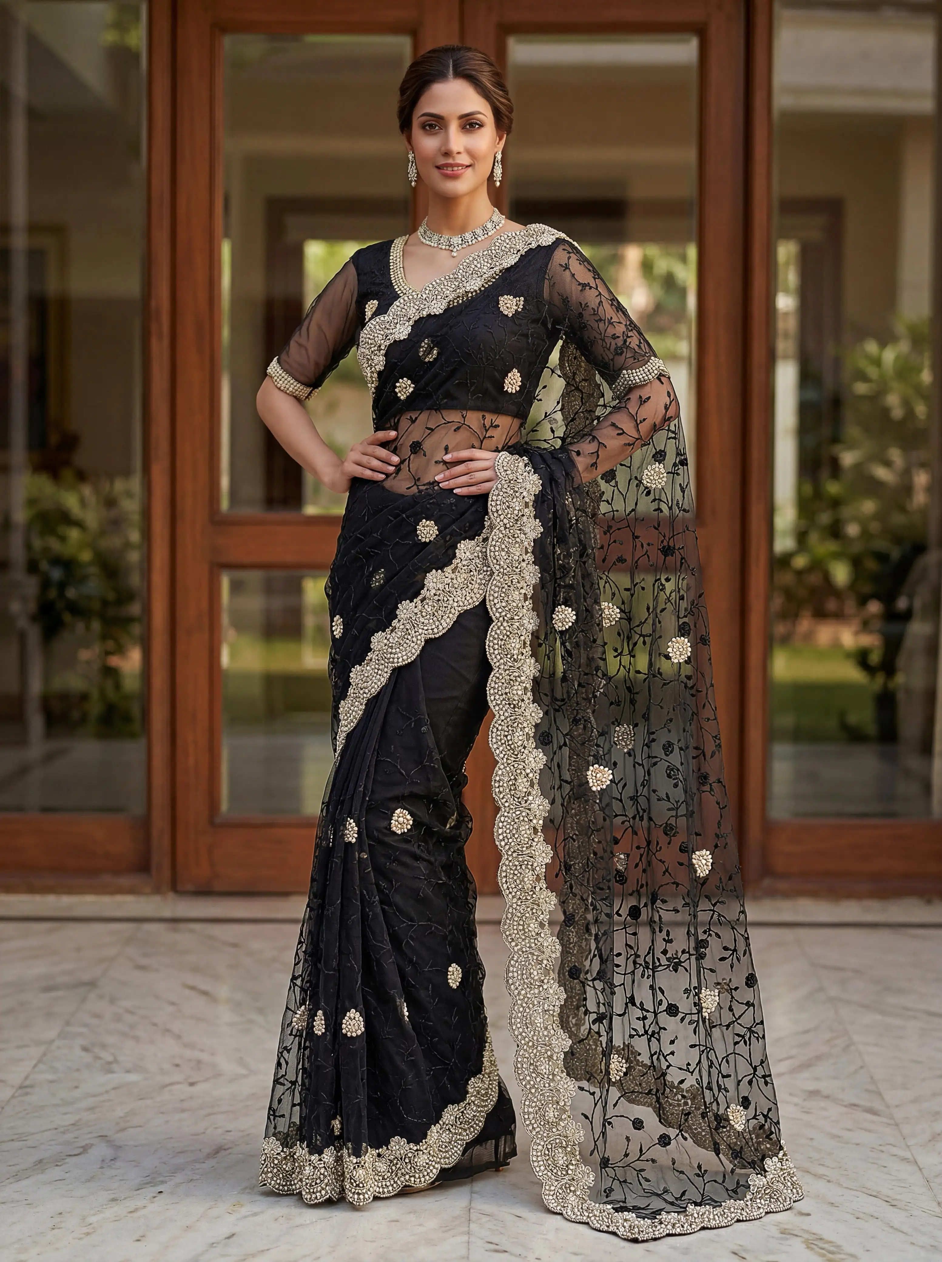 KC 932 Space Silk Saree