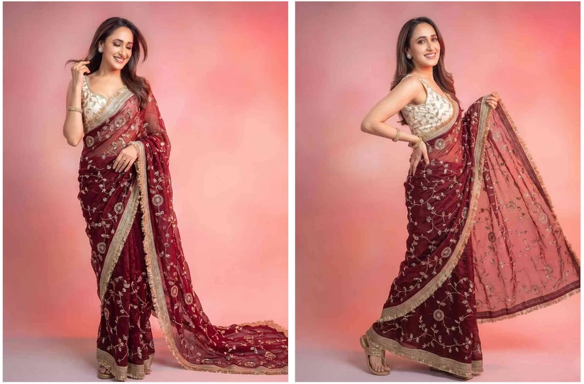 Kc 988 Space Silk Sequence Handworked Premium Saree Collection