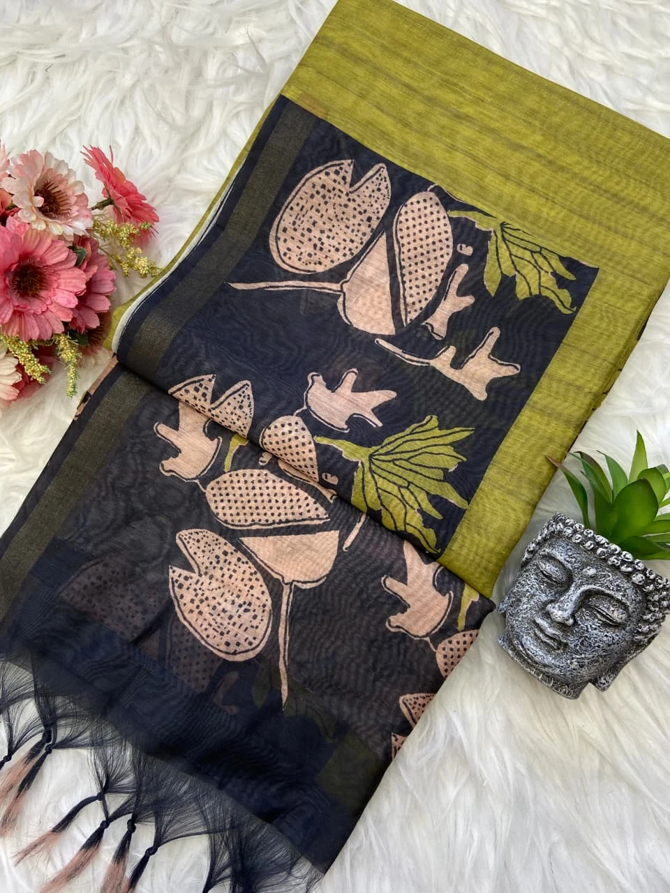 Kf Champa Chanderi Cotton Printed Saree Collection