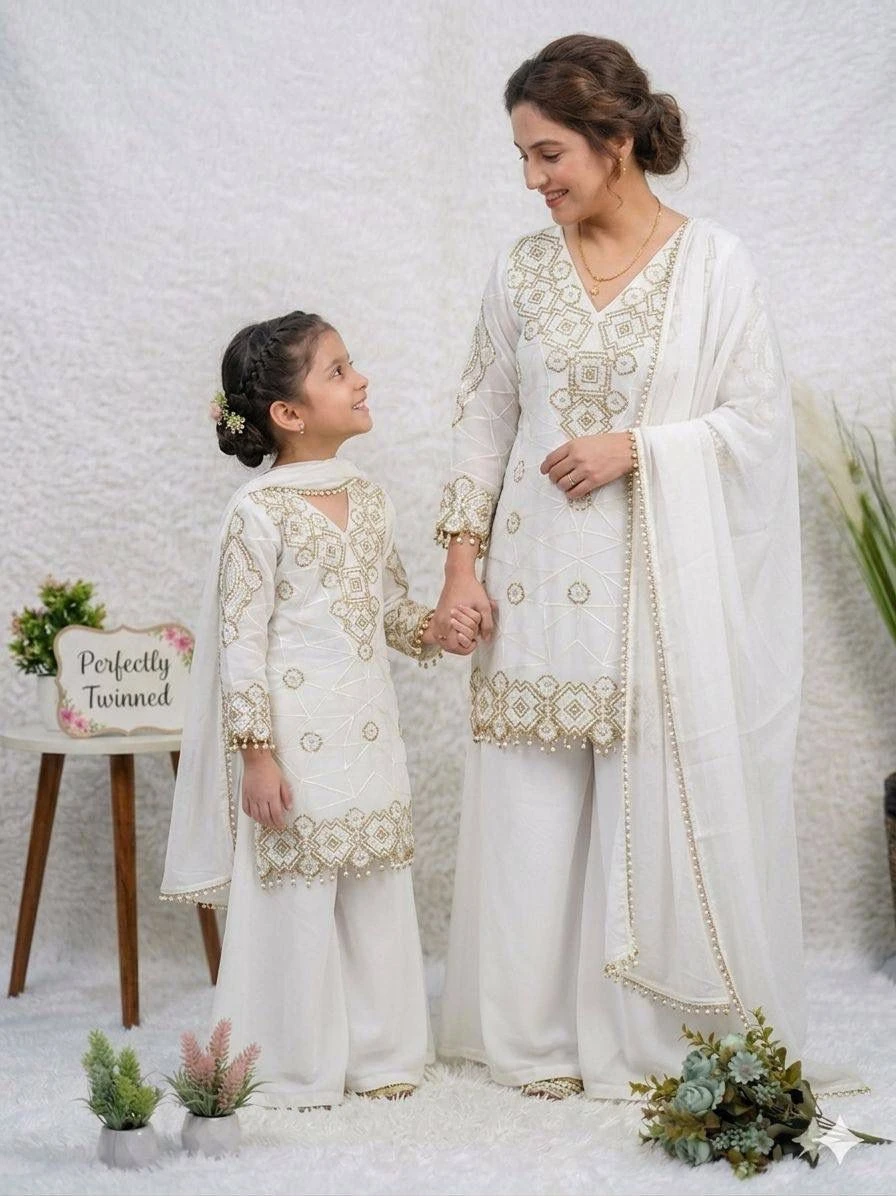Kids Designer Daughter Georgette Palazzo Set