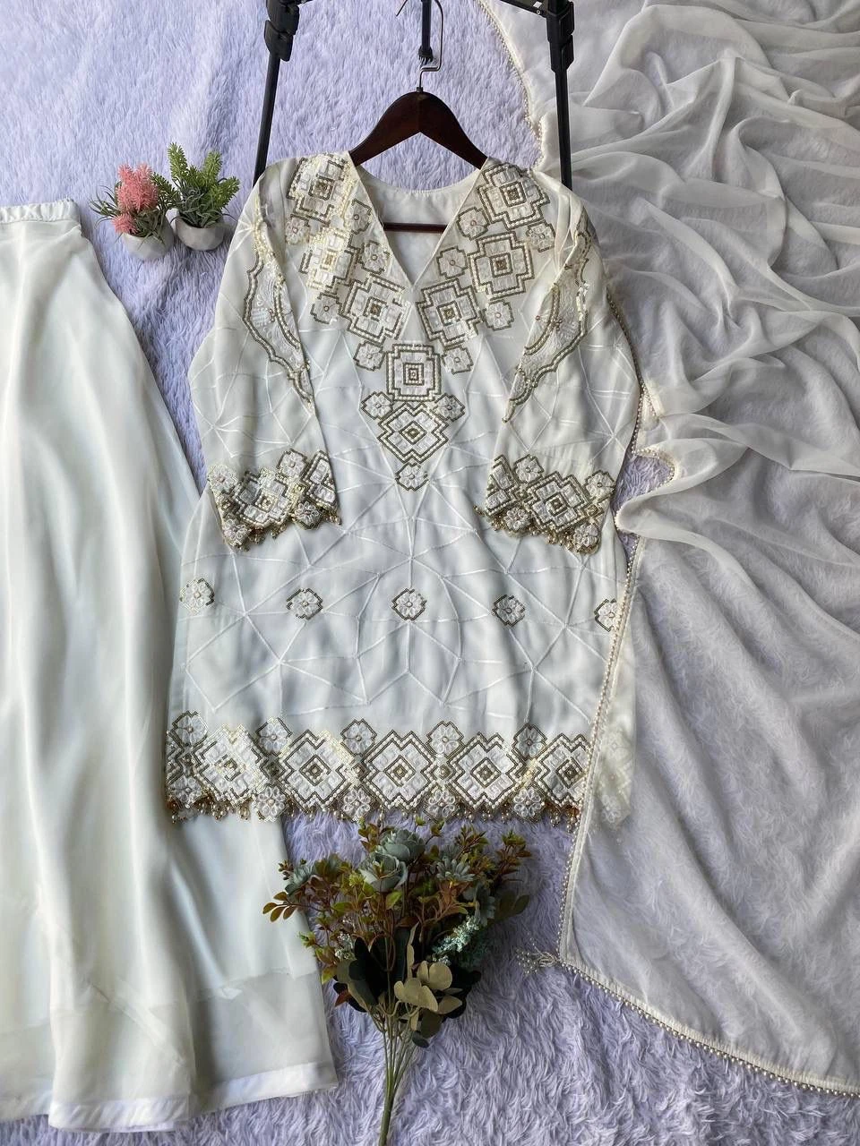 Kids Designer Daughter Georgette Palazzo Set