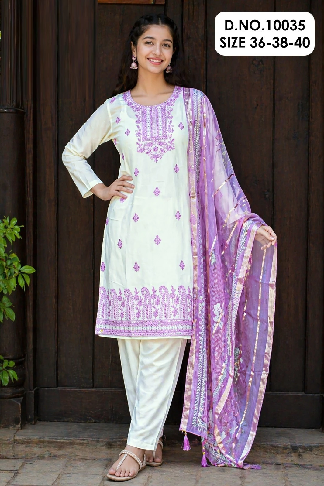 kids Hanisha 10035 Roman Silk Embroidery Suit With Digital Organza Dupatta