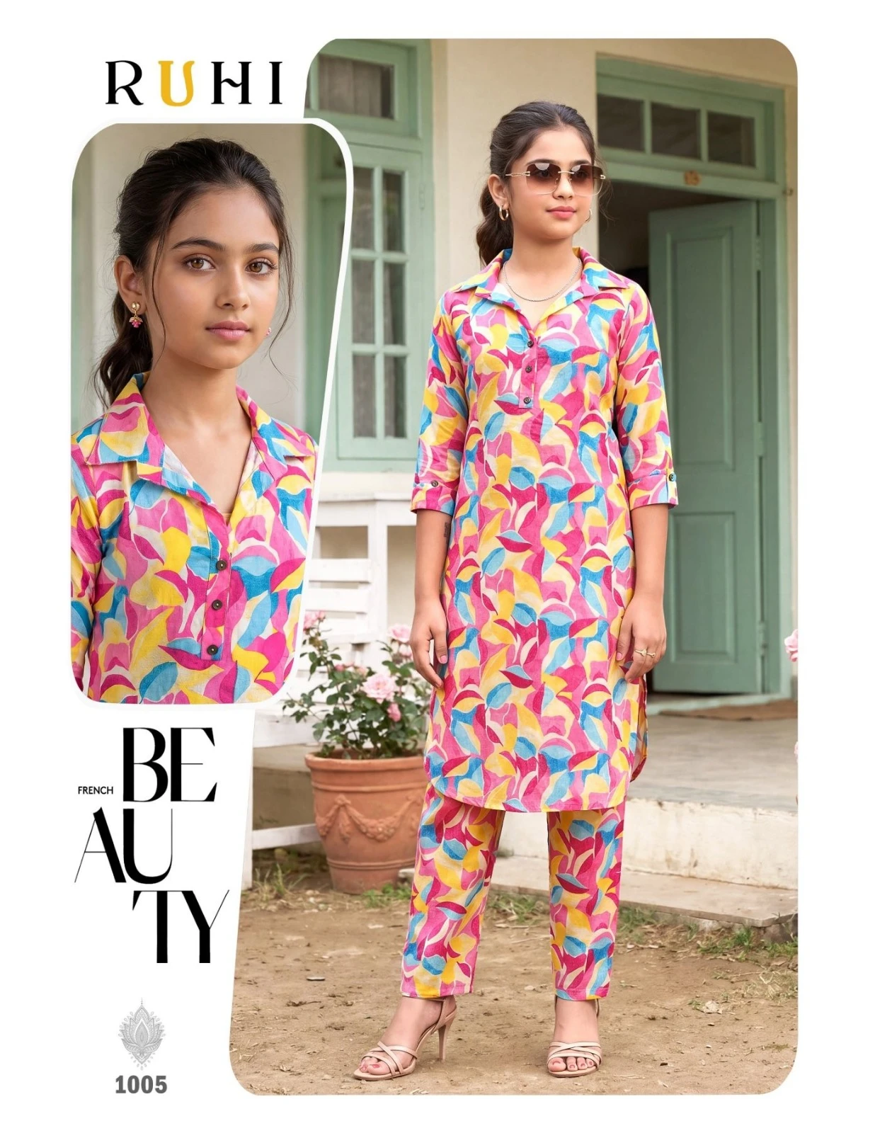 kids Ruhi Rayon Printed Suit