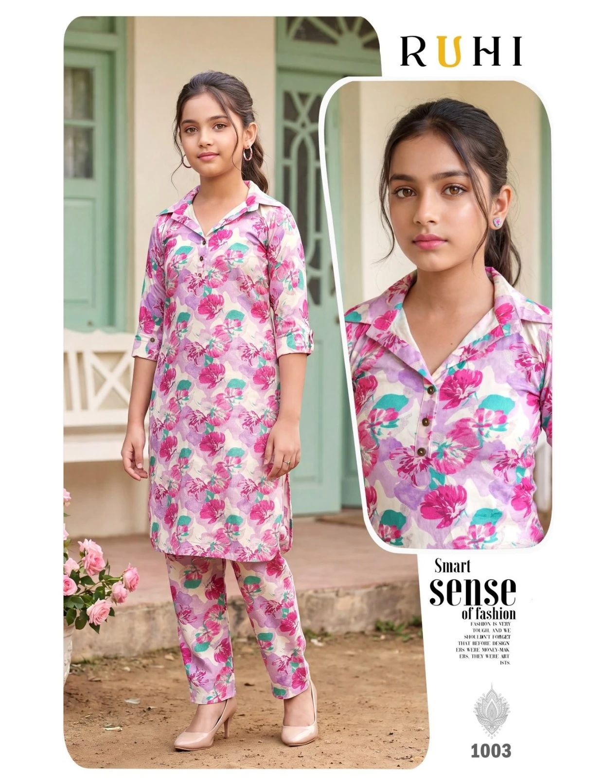 kids Ruhi Rayon Printed Suit