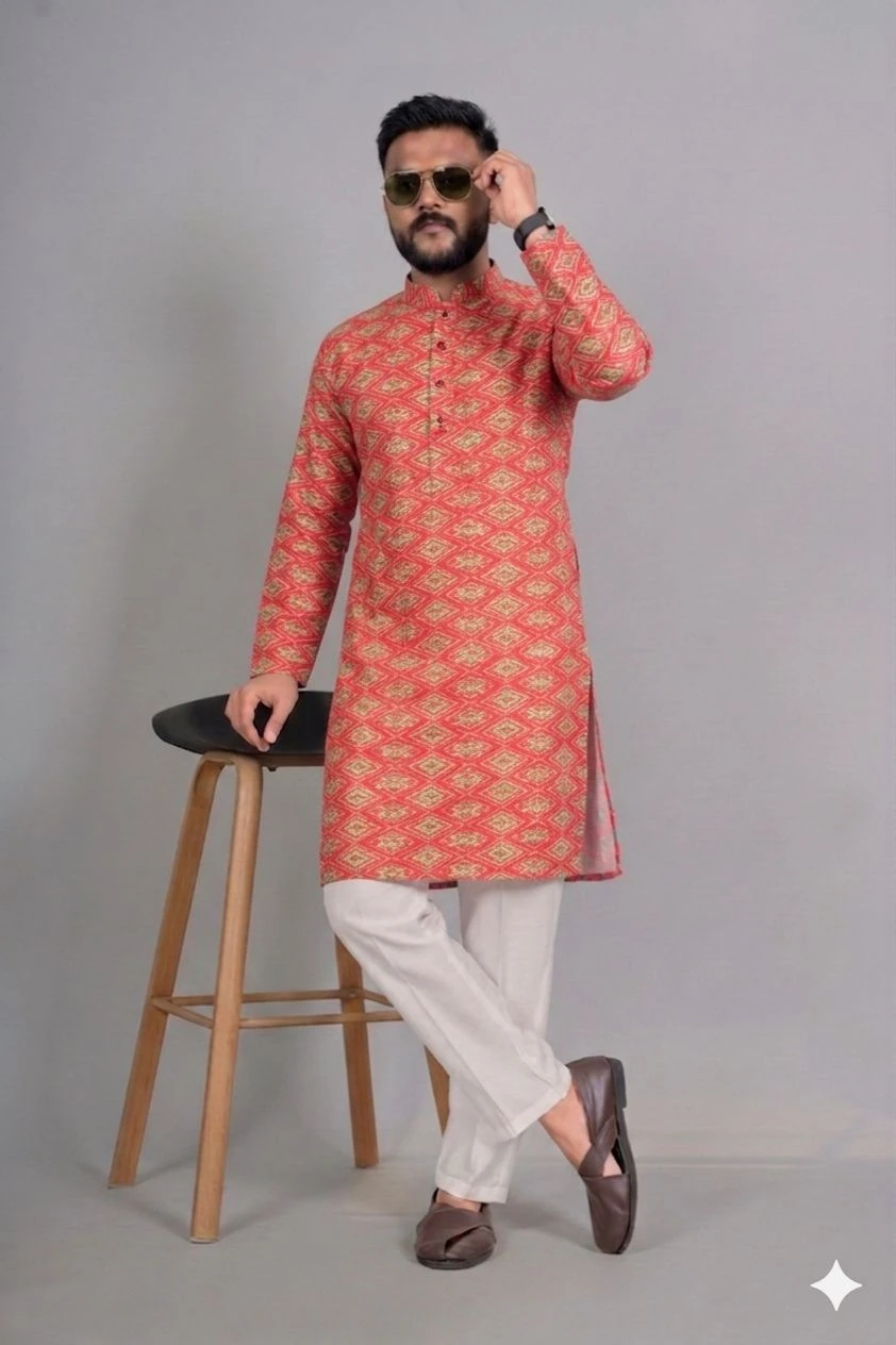 Kurta House Digital Work Traditional Kurta Set