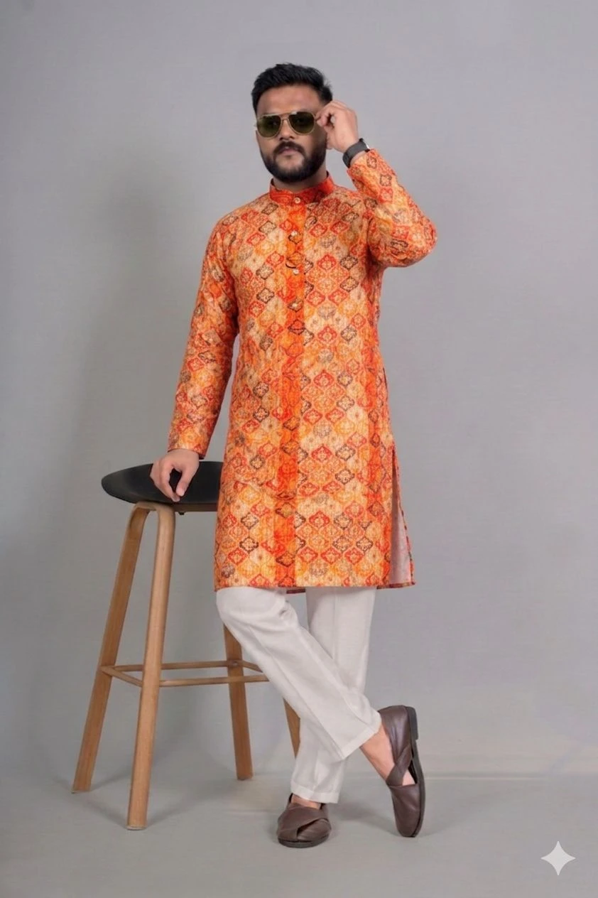 Kurta House Digital Work Traditional Kurta Set