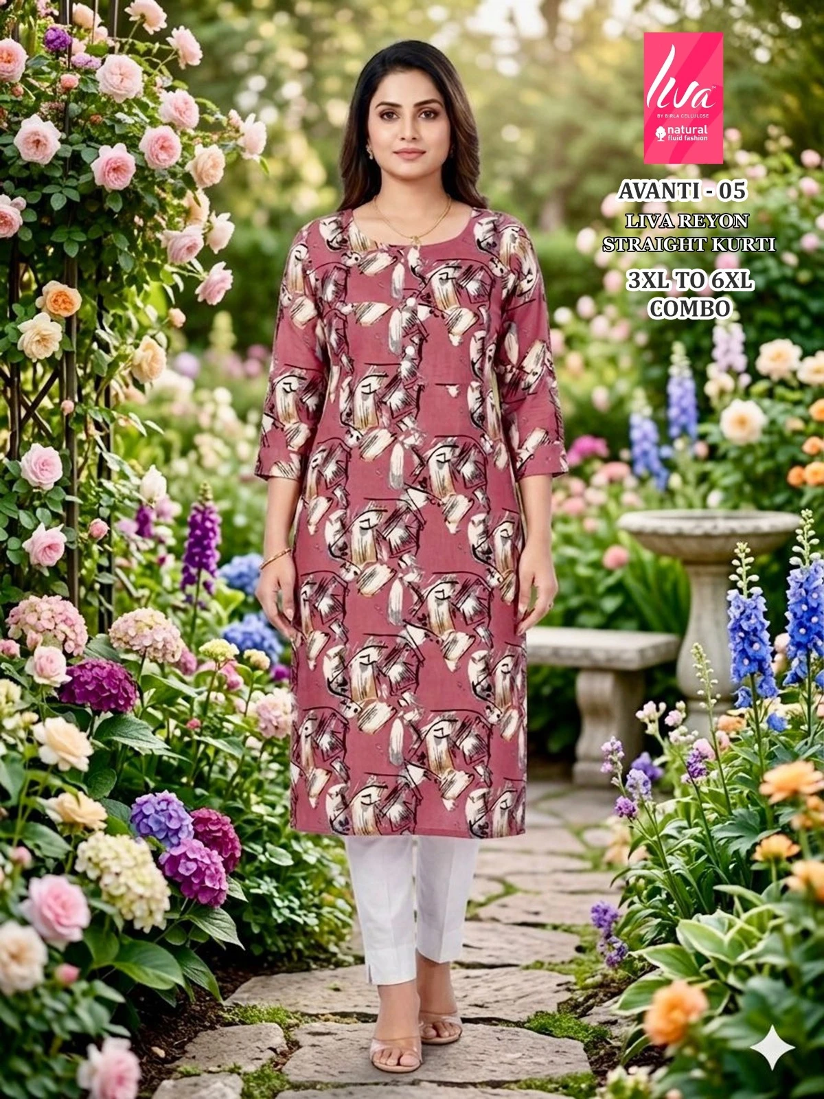 Liva Avanti 1 To 10 Rayon Kurti Collection