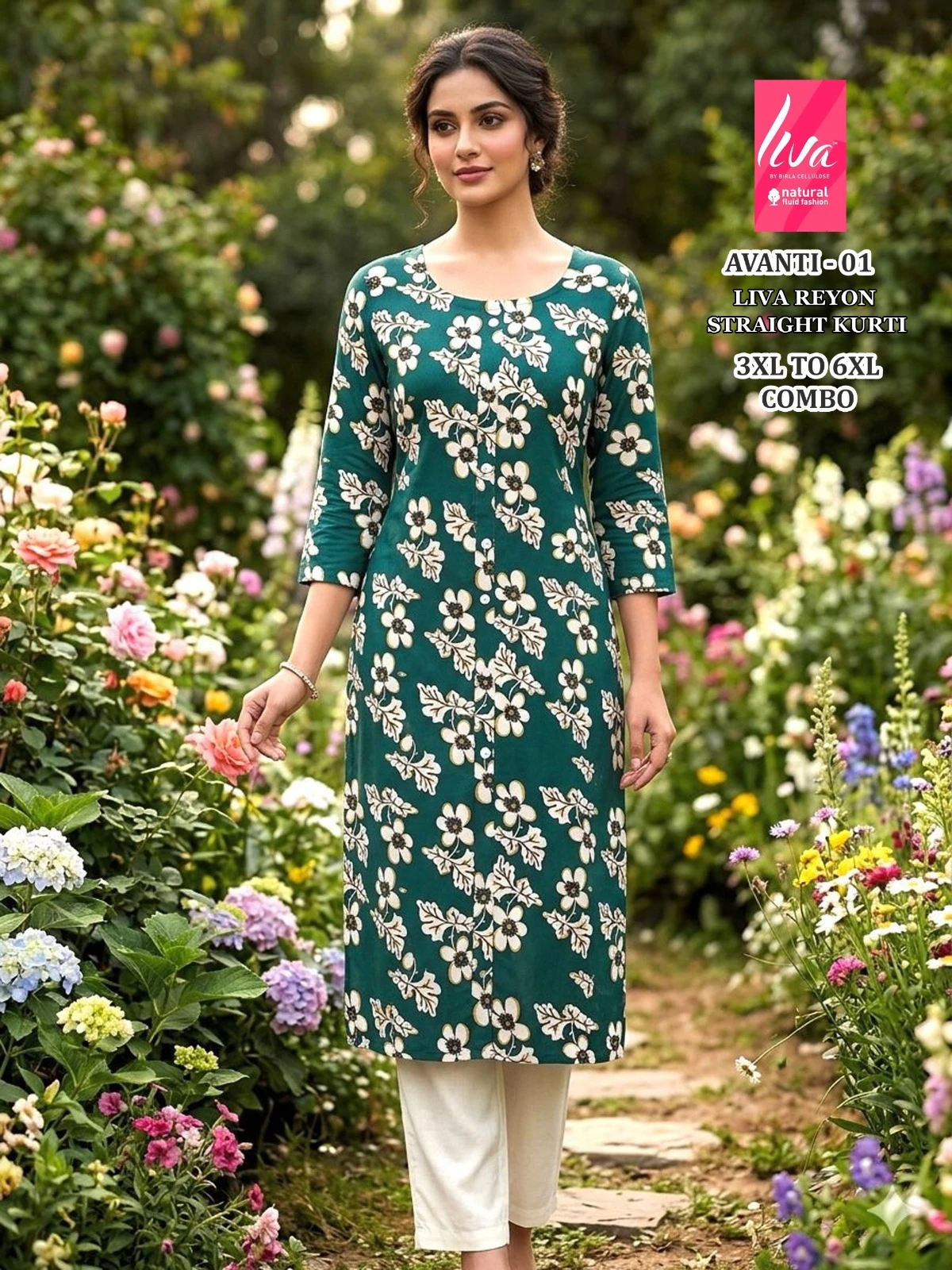 Liva Avanti 1 To 10 Rayon Kurti Collection